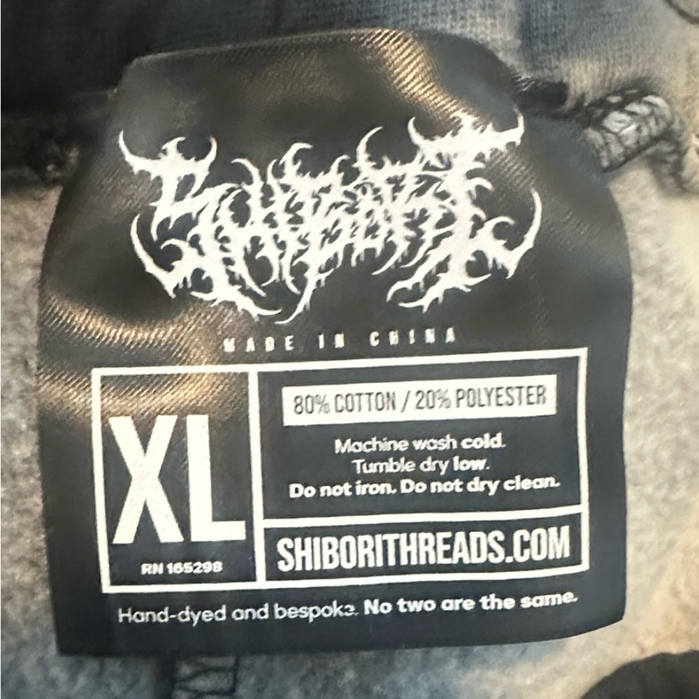 SLEEP TOKEN x SHIBORI THREADS Exclusive Drop -Black and Tan Graphic Sweatpants - Picture 2 of 2